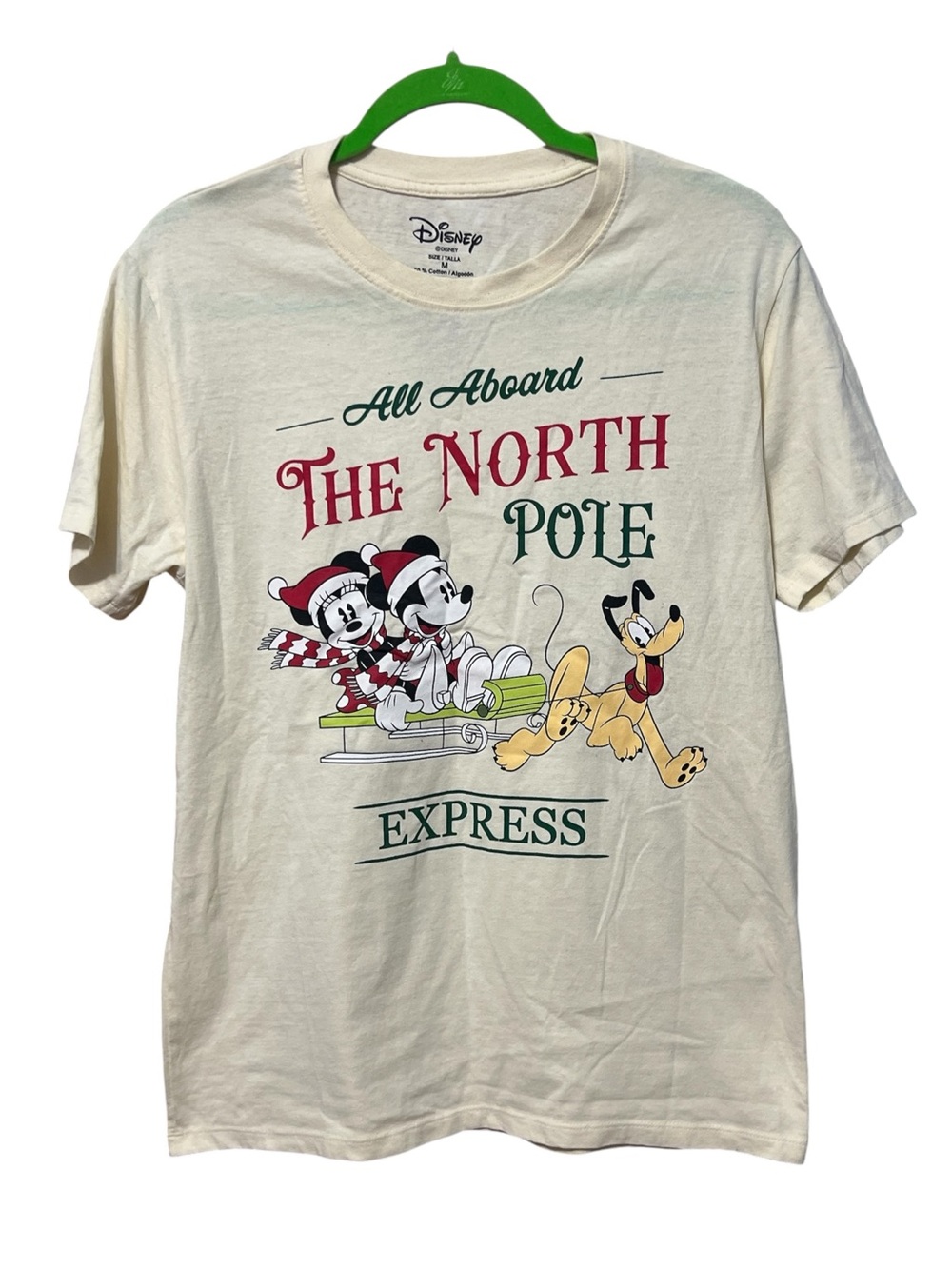 Disney Mickey Minnie Pluto North Christmas Graphic Unisex T-Shirt